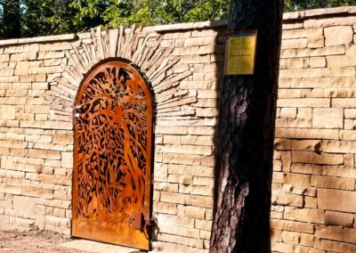 Bayou City Beautiful Bunkerhill Castle Wall and Custom Gate