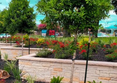 Bayou City Beautiful Westland Four Stone Retaining Wall